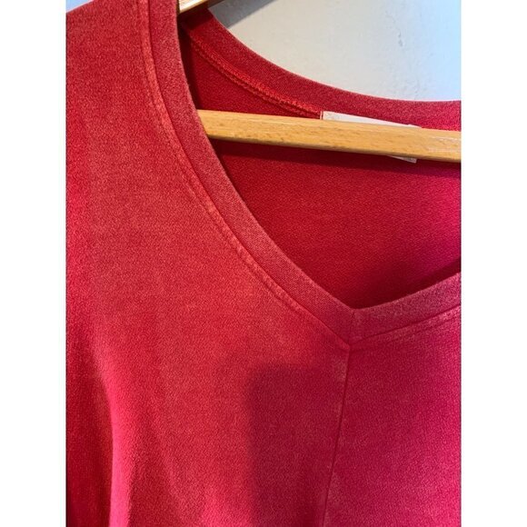 Altar'd State Womens Red Blouse Boho Flair Bell Sleeves Size Small - Picture 4 of 9